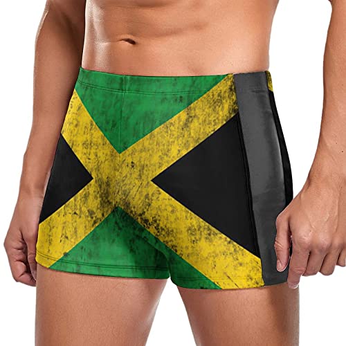 TAIZIYEAH Men's Swimwear Pants Jamaica Flag Swimming Trunks Board Shorts Swimsuits Party XL2