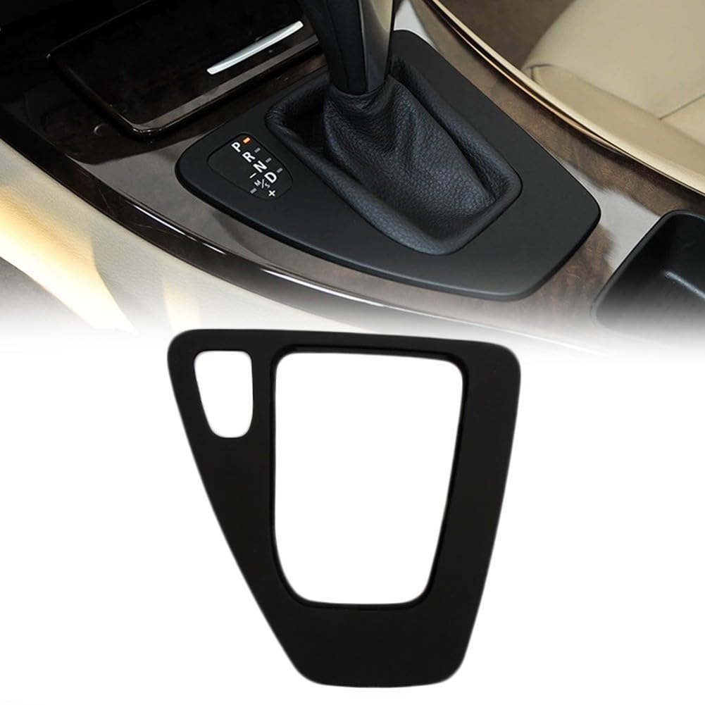 Cornice per leva del cambio nera, compatibile con BMW Serie 3 E90 E92 E93 2012-2015, sostituzione diretta per copertura in plastica OE 51167155643