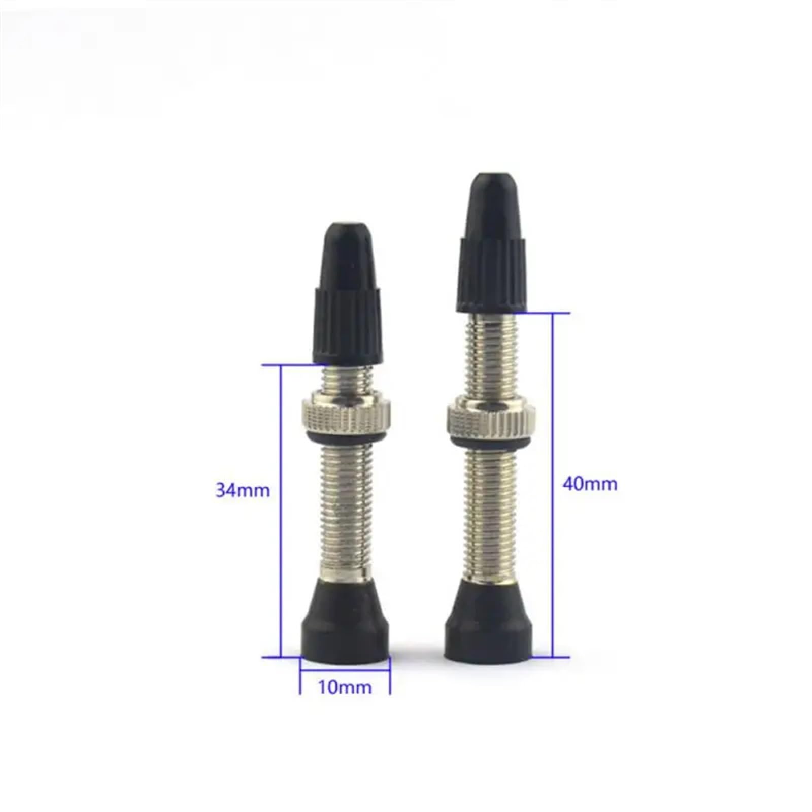 JWBSTUIW Bicycle Tyre Valve Pure Copper Nickel Plated French Valve Core Vacuum Pump Vacuum Valve Cycling Bicycle Valve Extension Rod(Body 60mm)