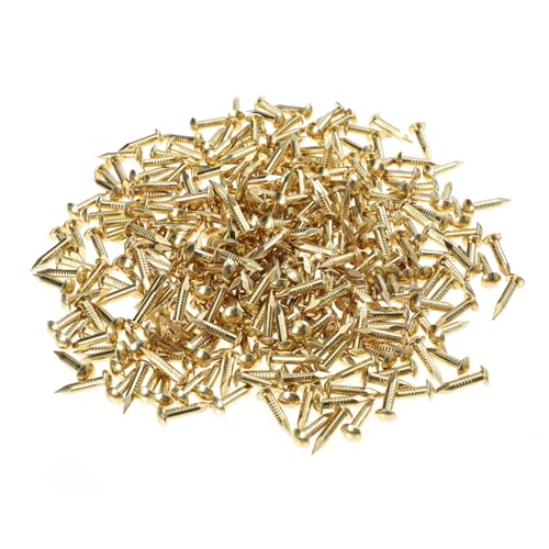 285 piezas de clavos redondos de cobre puro para muebles, carpintería y proyectos artísticos, alta penetración para reparaciones y manualidades miniatura 1