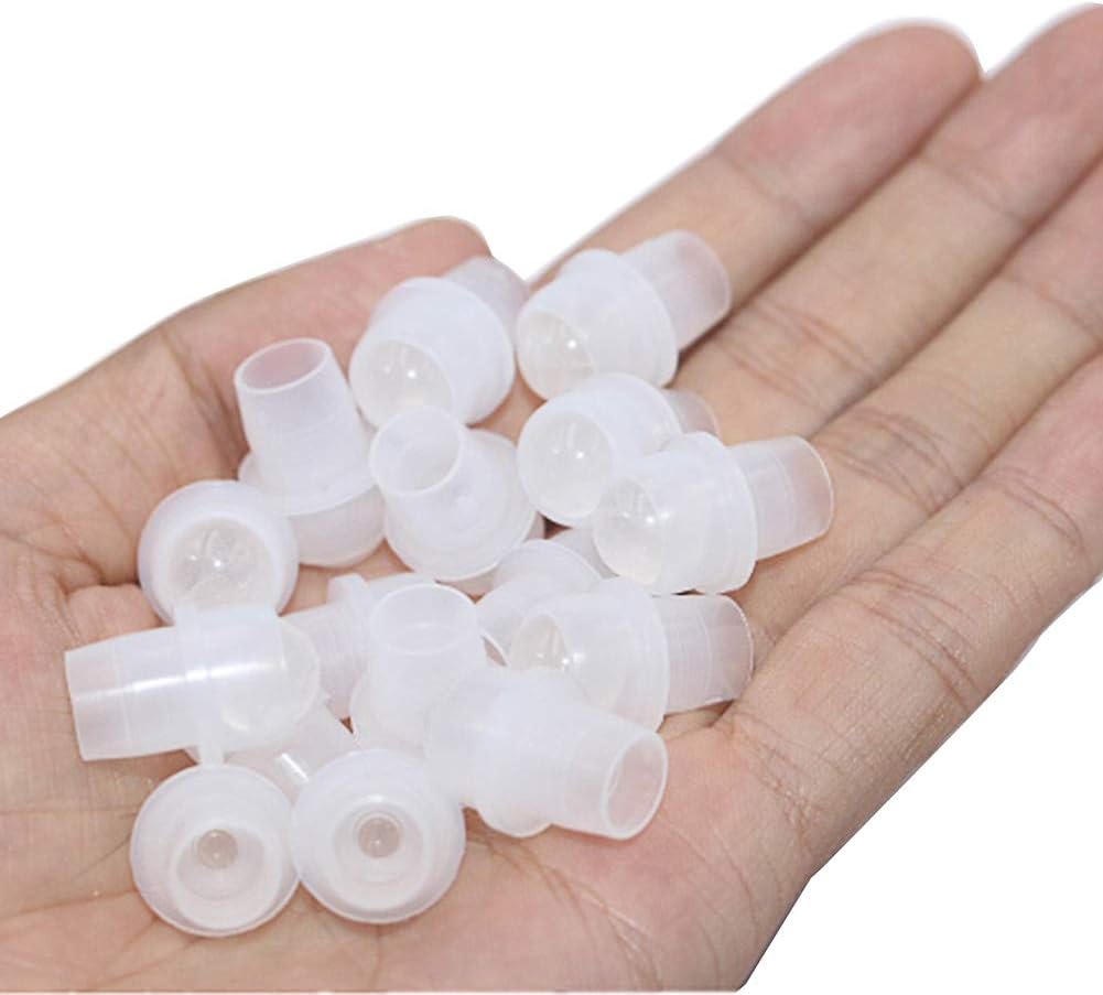 ConStore 10 Pack Replacement Roller Ball Gemstone Rollerballs Ball Fitments For Roll On Bottles, Replaces Roll On Tops Roll-on Balls White Crystal