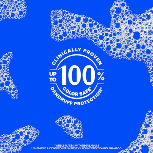 Image of Head & Shoulders Anti-Dandruff Shampoo with 1% Pyrithione Zinc, Classic Clean Shampoo Twin Pack, Daily Use, Flake Control, Scalp Care, Color-Safe, Deep Clean, 32.1 fl oz Each