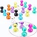 16 pezzi Calamite per Lavagna Magnetica, 8 colori Magneti per Lavagna, Magneti Magnetico Push pins, perfetto per uffici, scuole, Lavagna Bianca, Frigorifero, da cucina, Mappa e Calendario