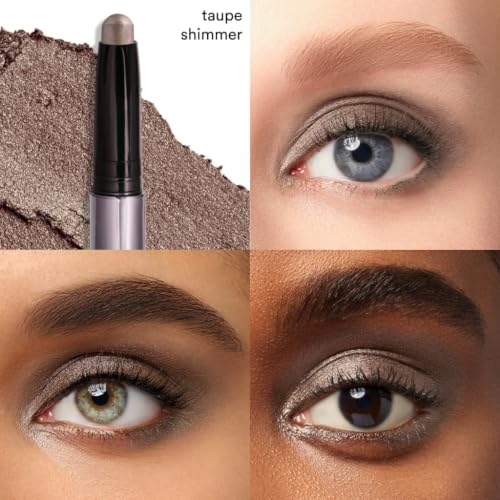 Image of Julep Eyeshadow 101 Cream-to-Powder Waterproof Eyeshadow Stick - Taupe Shimmer - Long-Lasting, Buildable, Crease-Proof, Cruelty Free, Shimmer Finish with Built-In Smudger