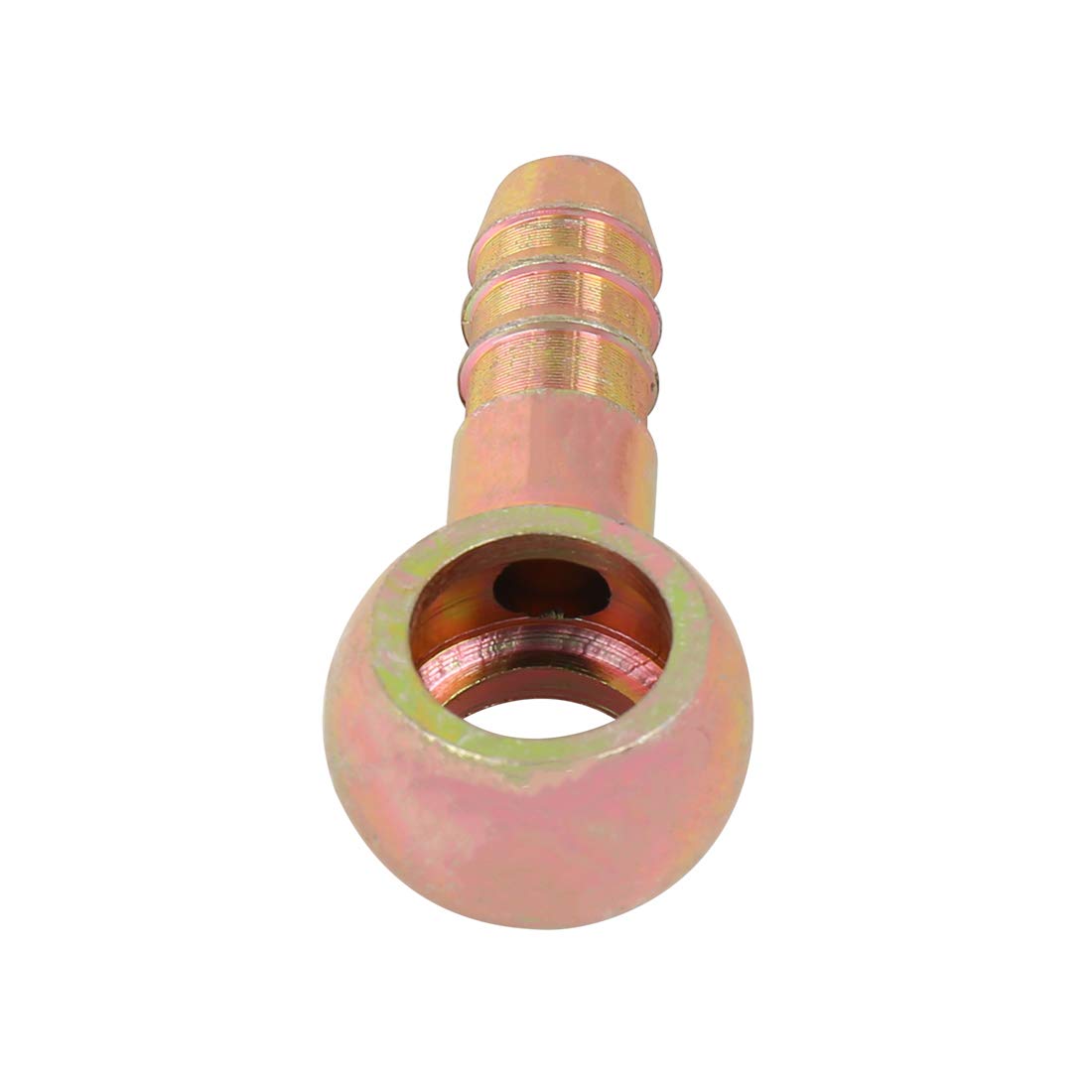 X AUTOHAUX 11.3mm ID Manguera Púa 14mm Banjo Montaje Combustible Adaptador para Coche 5uds