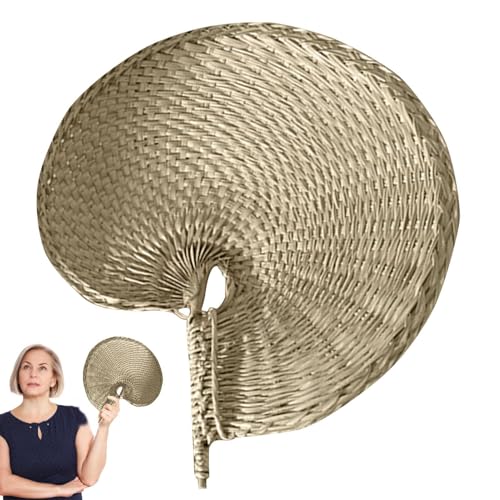 Abanicos de rafia tejida, decoración de paja hecha a mano, abanico de hoja de palma, artesanía natural con acabado de textura rústica, colgante de pared tropical para eventos de verano, boda, arte