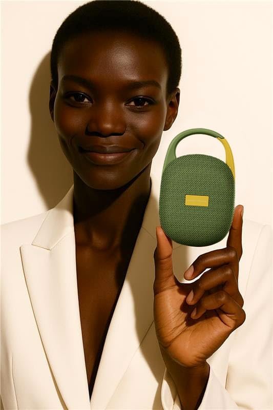 DYNASTY PROAUDIO SB-POD Ultra-Portable Bluetooth Speaker with LED Ambient Lights, IPX7 Waterproof & Dustproof, Blueotooth 5.3, HD Sound, Punch Bass, Integrated Carabiner, Stereo Pairing (Green) - Image 6