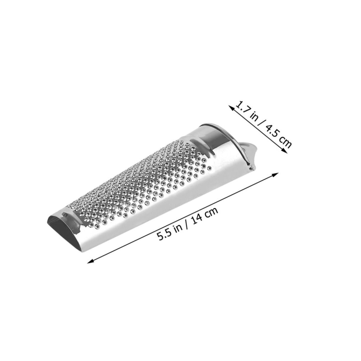 Unomor Home Kitchen Supplies 2 in 1 Cheese Shredded Ginger Grater Sturdy Stainless Steel Compact Design for Cheese Potatoes Cucumbers