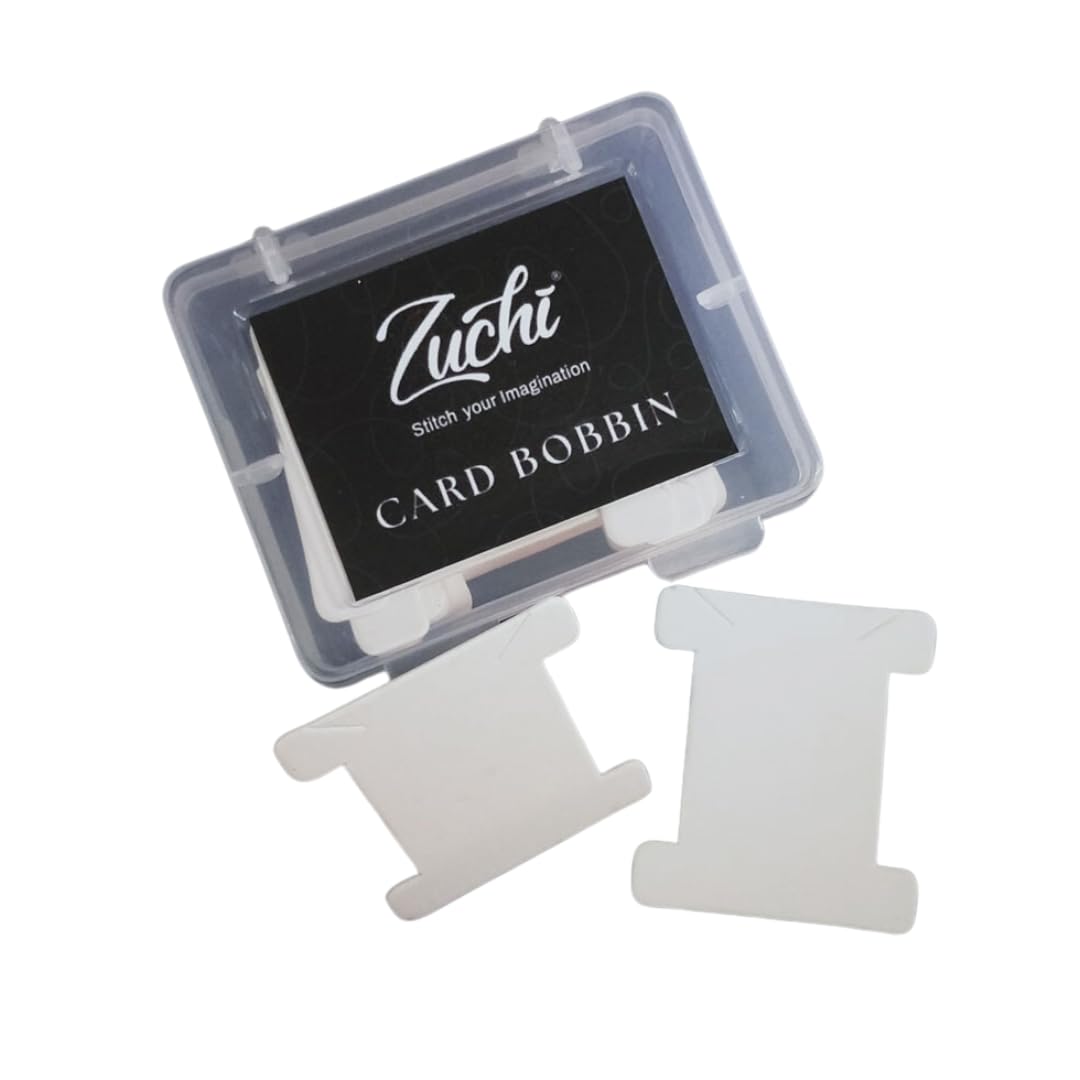Zuchi 300 GSM Card 50 Pieces Floss Bobbins Durable White Thread Organizer Cards for Embroidery Cross-Stitch, DIY Sewing Crafts, and Thread Storage-image-18