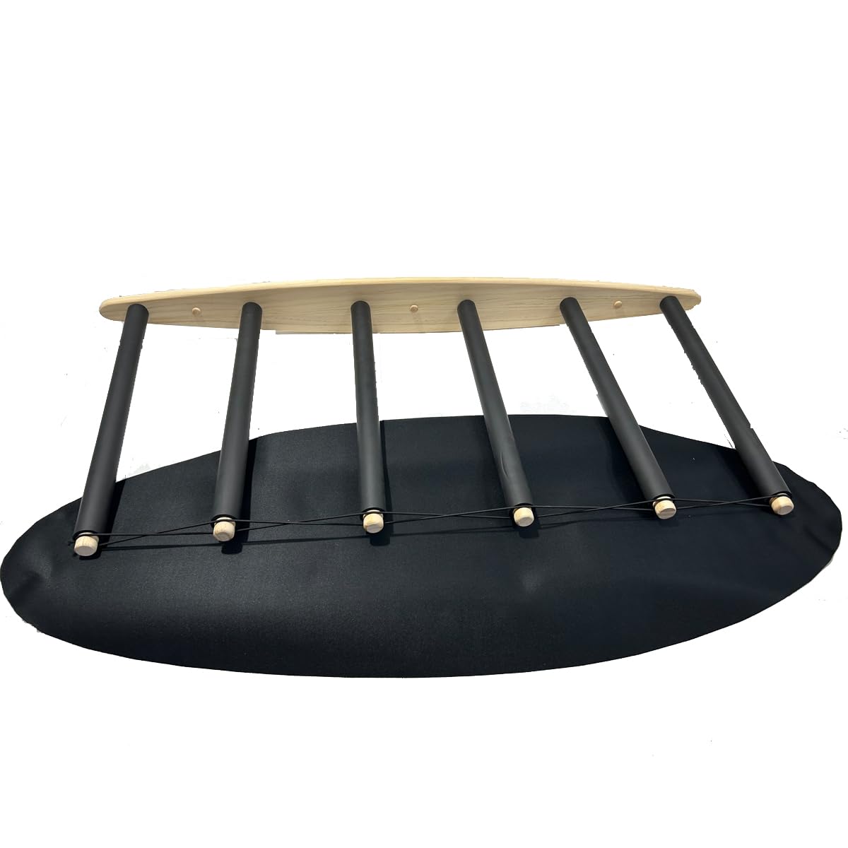 Soporte vertical para tabla de surf - Madera dura duradera con alfombra de goma, 6 brazos (5 a 6 tablas), soporte de surf para pared, almacenamiento de tablas de surf, wakeboard, tabla de