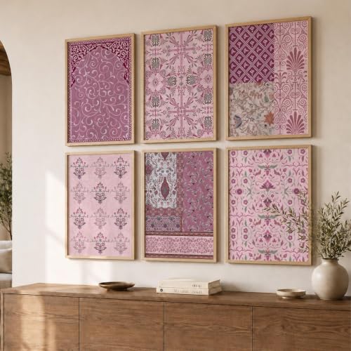 Image of kotart Premium Digital Madhubani Art Paintings with Frame for Home Decor - Framed Wall Painting Living Room Bedroom Office - Decoration - (Pack of 6 Multicolor) (14X20 Inch, B)