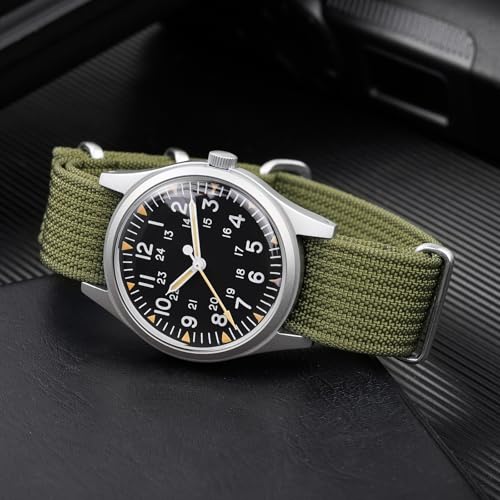 Image of TACTICAL FROG Nylon Watch Band 18mm 19 mm 20mm 22 mm 24 mm, Waterproof Military Watch Straps Replacement for Men Women, With Stainless Steel Buckle