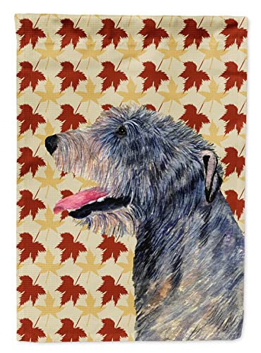 Drapeau en toile de qualité supérieure avec portrait d'Irish Wolfhound multicolore