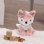 Lambs & Ivy Arbre d'amitié en peluche rose Woodland Fox jouet animal farci - Automne
