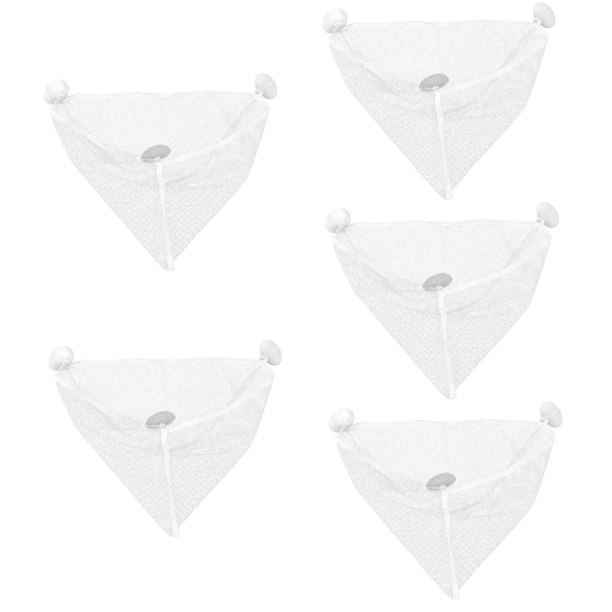 Zerodeko 5pezzi Borsa Rete Per Giocattoli Da Bagno Con Ventosa Organizer Per Giocattoli Portaoggetti Da Appendere Per Bagno Design Pratico e Multifunzionale