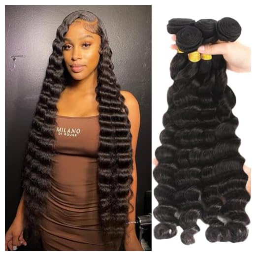 Water Wave Bundles and Closure Human Hair (12 14 16+10 Free Part) Wet and Wavy Bundles with 4x4 Lace Closure Virgin Human Hair Bundles with Free Part Lace Closure Hair Extensions Natural Black