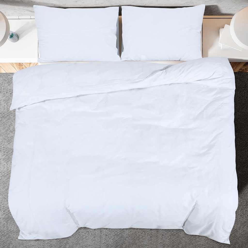 Set Copripiumino Bianco 260x240 cm in Cotone,Casa e Giardino,Biancheria,Lenzuola e Coperte,Copripiumini,1.18kg - 136164