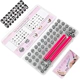 48 Stück Nagelkunst-Stempelstifte, verschiedene Muster, Nagelkunst-Stempel mit Silikon-Stiftspitze, Blume, Schmetterling, Rose, DIY-Stempelset für Frauen, Dekoration im Garten