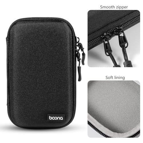 Diabetes Travel Case EVA Hard Shell Diabetic Supplies Bag Organizer for Blood Sugar Testing Kit, Glucose Monitor Kit with Meter, Glucose Test Strips, Lancets, Lancing Device, Alcohol Wipe (Black) - Image 4