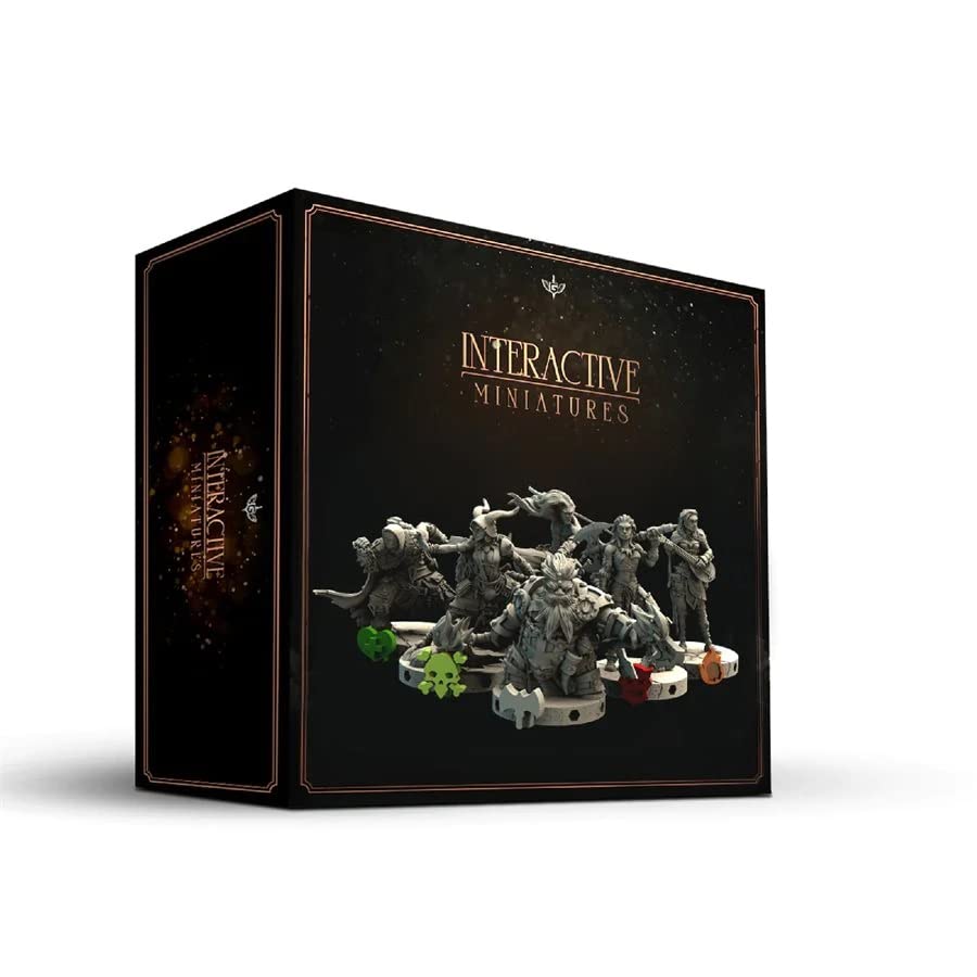 Interactive Miniatures: Base Edition – 268 Figurines Non Peintes – Jeu de Plateau RPG