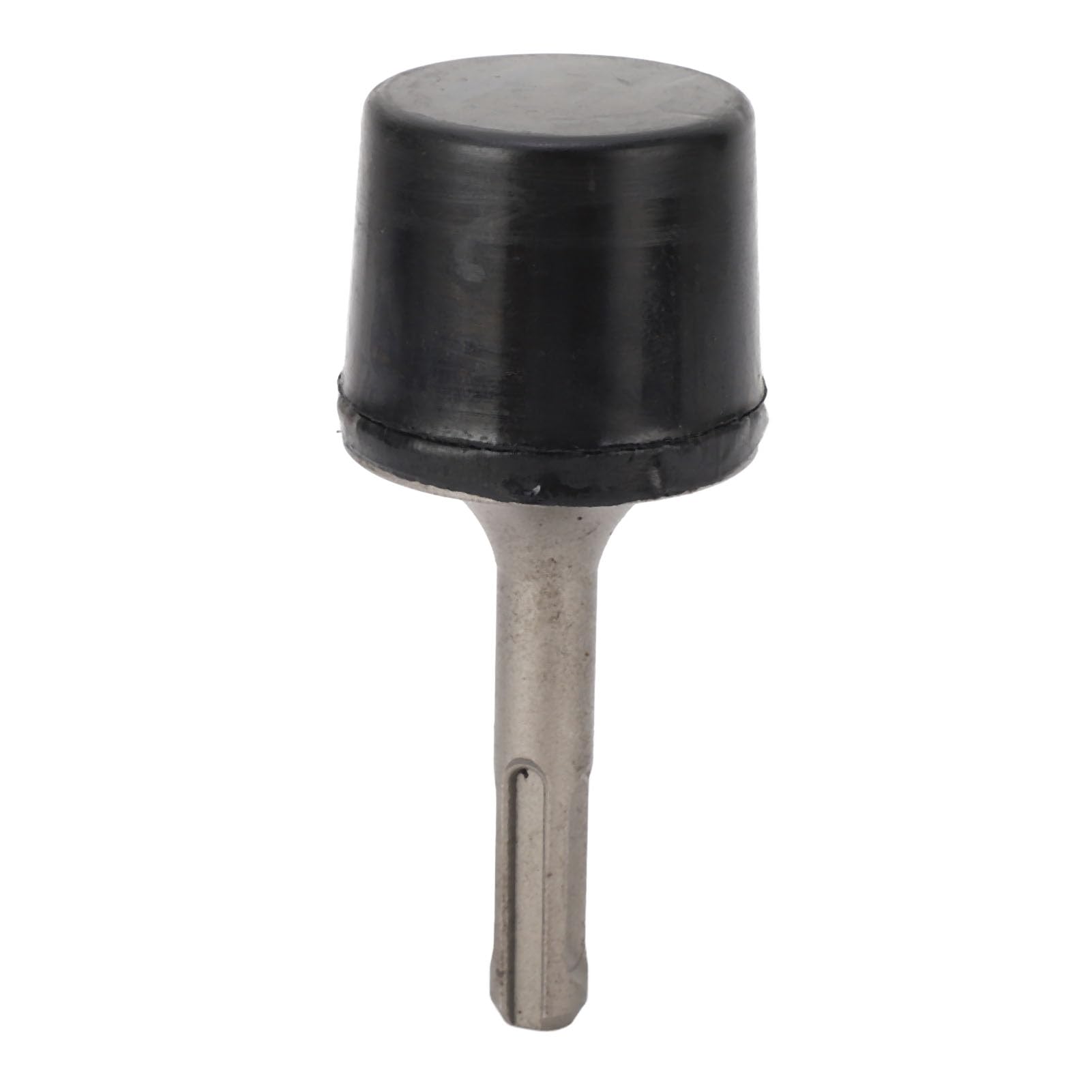 Hyuduo Power Tool Hammer Rubber Power Hammer with 40CR Round Shank Flat Rubber Head for Tile Laying Floor Sealing Pipe Drainage Electric Drill Attachment for DIY Users