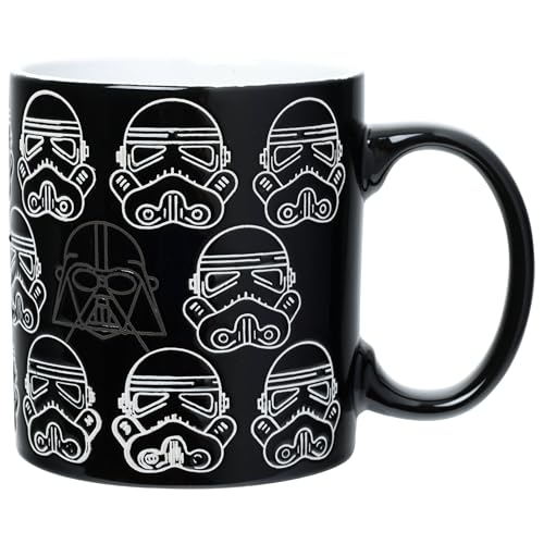 Taza cerámica Star Wars 20oz diseño Darth Vader y Stormtrooper miniatura 1
