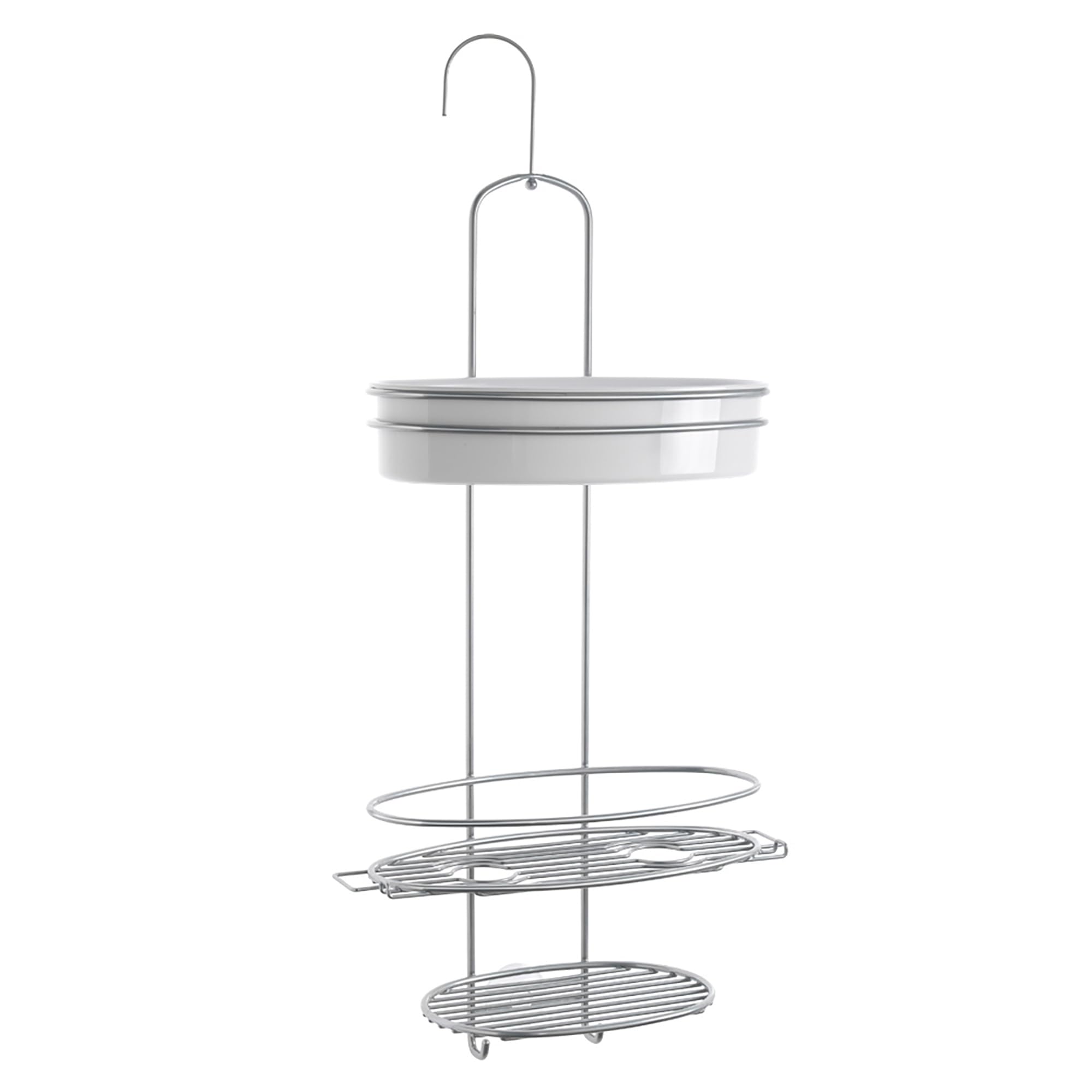 Metaltex "Orbit Hanging Shower Storage, Silver