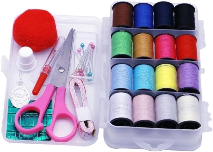 LWECMGSA Plastic Multi-Functional Storage Needle Thread Box Set Bag Sewing Mending Line