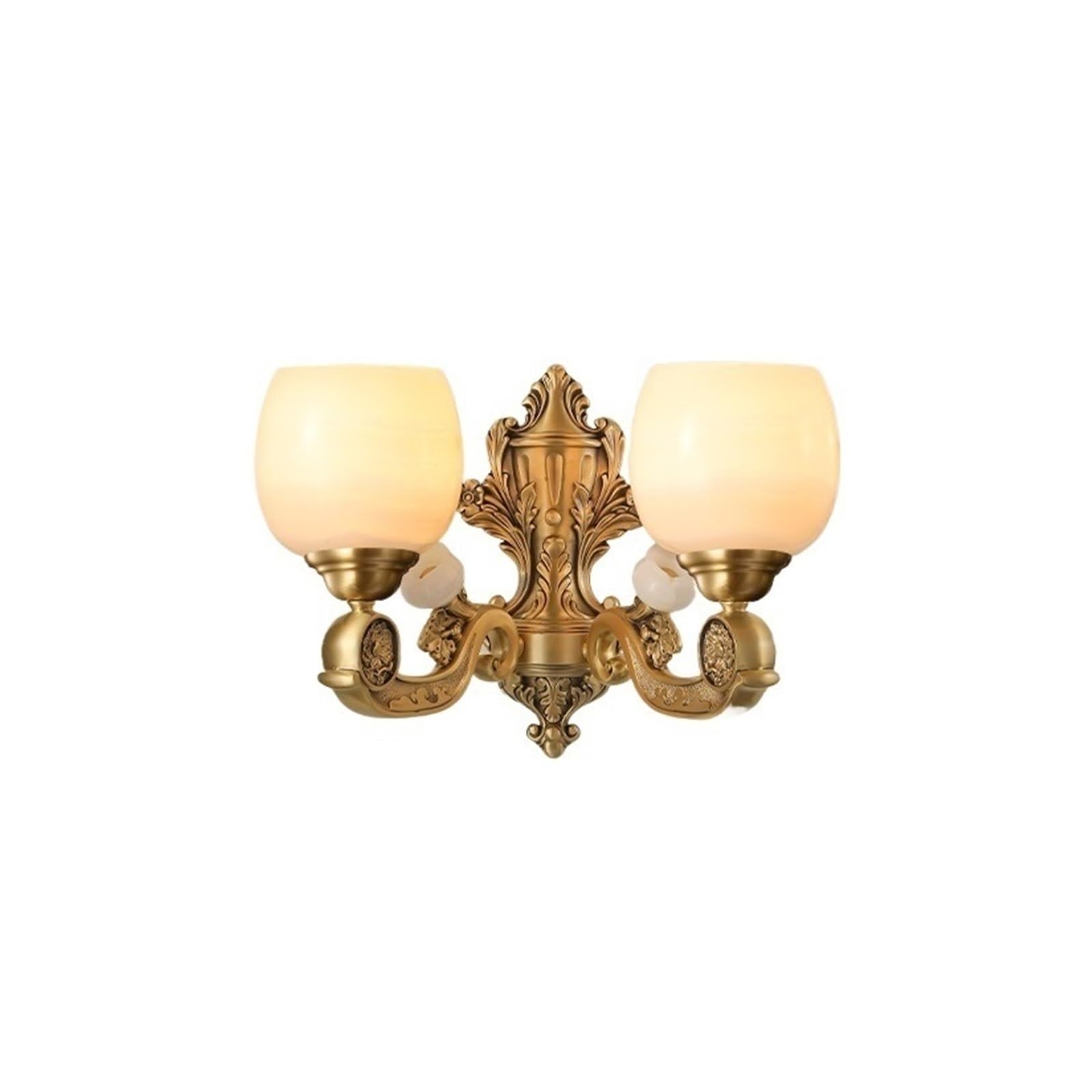 ZENY896V Bedroom Jade and Copper Bedroom Bedside Decorative Lamp Living Room TV Background Wall Light Wall Sconce