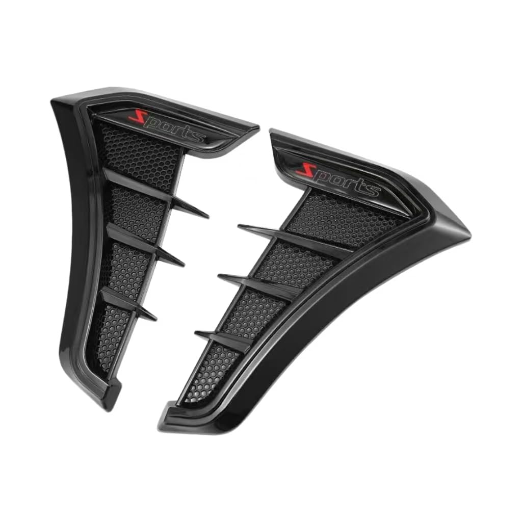 R-timer 2 Pcs Car Side Air Vent Cover for Audi A6L Sedan (C8) 2019-2026, Air Vent Covers Front Fender Intake Grille Sticker Exterior Body Accessories Plastic