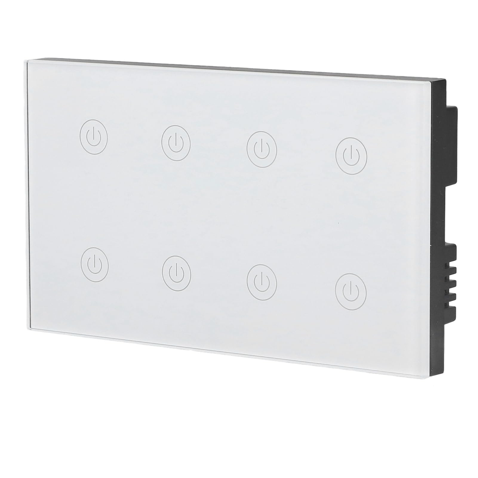 Interruptor de Luz Táctil Inteligente de 8 Bandas, Panel Inalámbrico con Control de Voz, Función de Temporizador Remoto para el Hogar y la Oficina AC100-240V