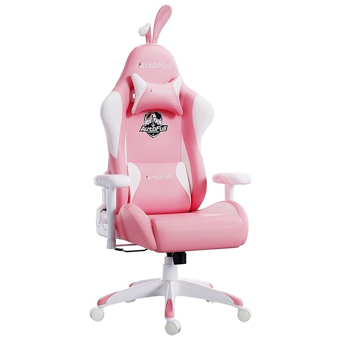 Buy AutoFull Gaming Chair Pink Bunny Ergonomic Gamer Chair with Lumbar