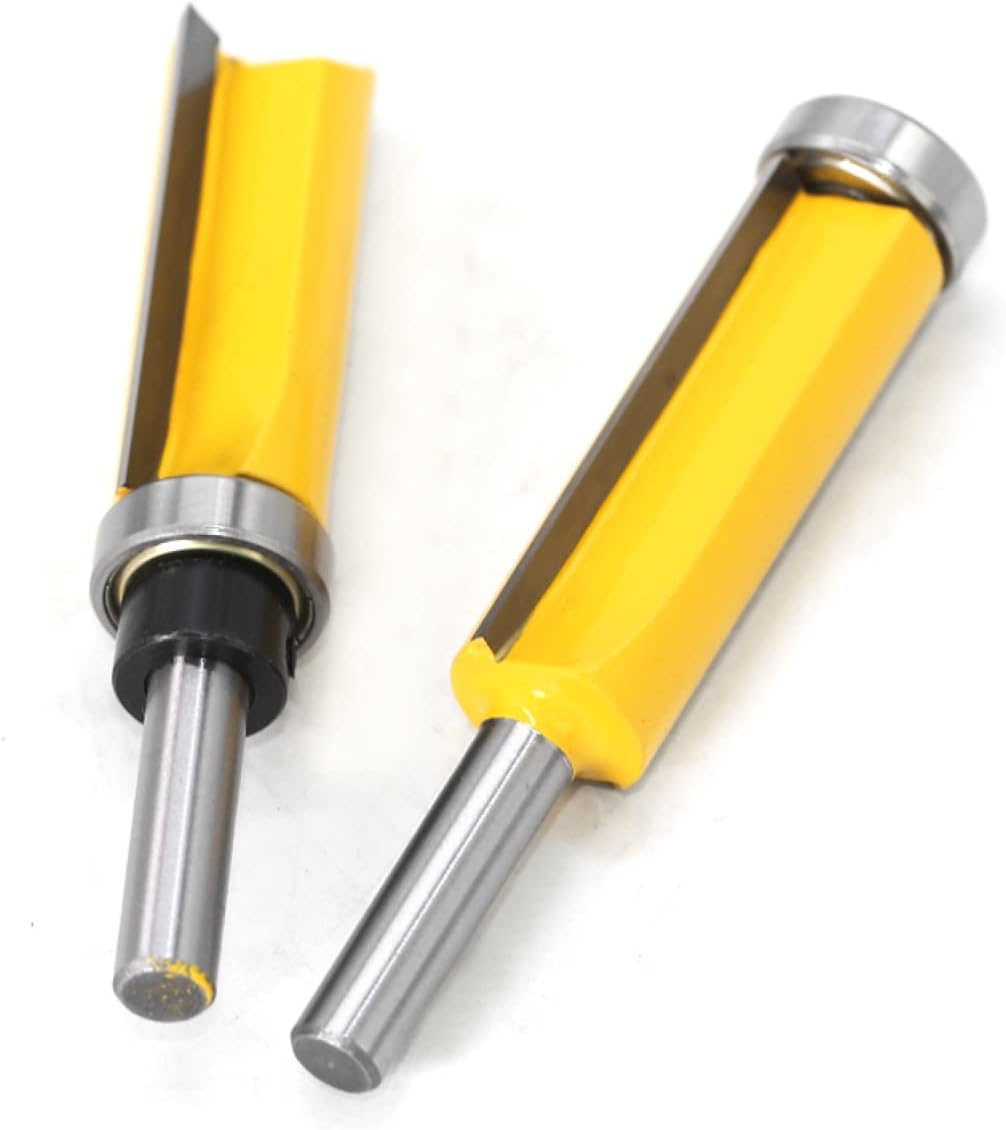 Drill Bit 1pc 8mm Flush Trim Pattern Router Bit Top & Bottom Bearing Bits Milling Cutter,flush trim bit