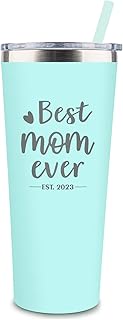 New Mom Gifts for Women - First Time Mom Gift est 2023 Expecting Mom - Gift Ideas for New Mommy,Pregnancy,Mom to Be, Mothers Day - Mint 22 OZ Tumbler