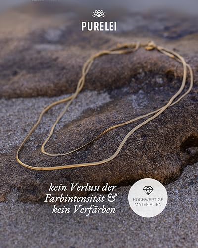 Purelei Two Layers Kette Damen Rosegold – Ansicht 5