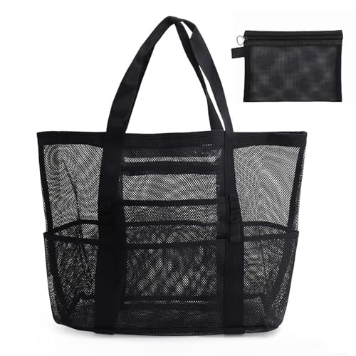 MLPKOI Borsa Mare Donna Grande XXL Famiglia, Borsa da Spiaggia, bBorsa Spiaggia, Riutilizzabile e Pieghevole, Borse Mare,Borse Tote per Viaggio, Vacanza, Piscina, Shopping e Uso Quotidiano