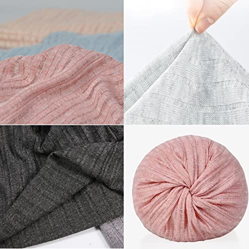 Tergy 6 Pieces Slouchy Beanie Hat For Men Women Unisex Hip-Hop Caps Lighweight Soft Skull Caps For Chemo Sleep Multicolor #TOP2