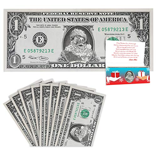 Official Santa Claus $1 Dollar. Real USD with Removable Seal. Perfect Stocking Stuffer (8)