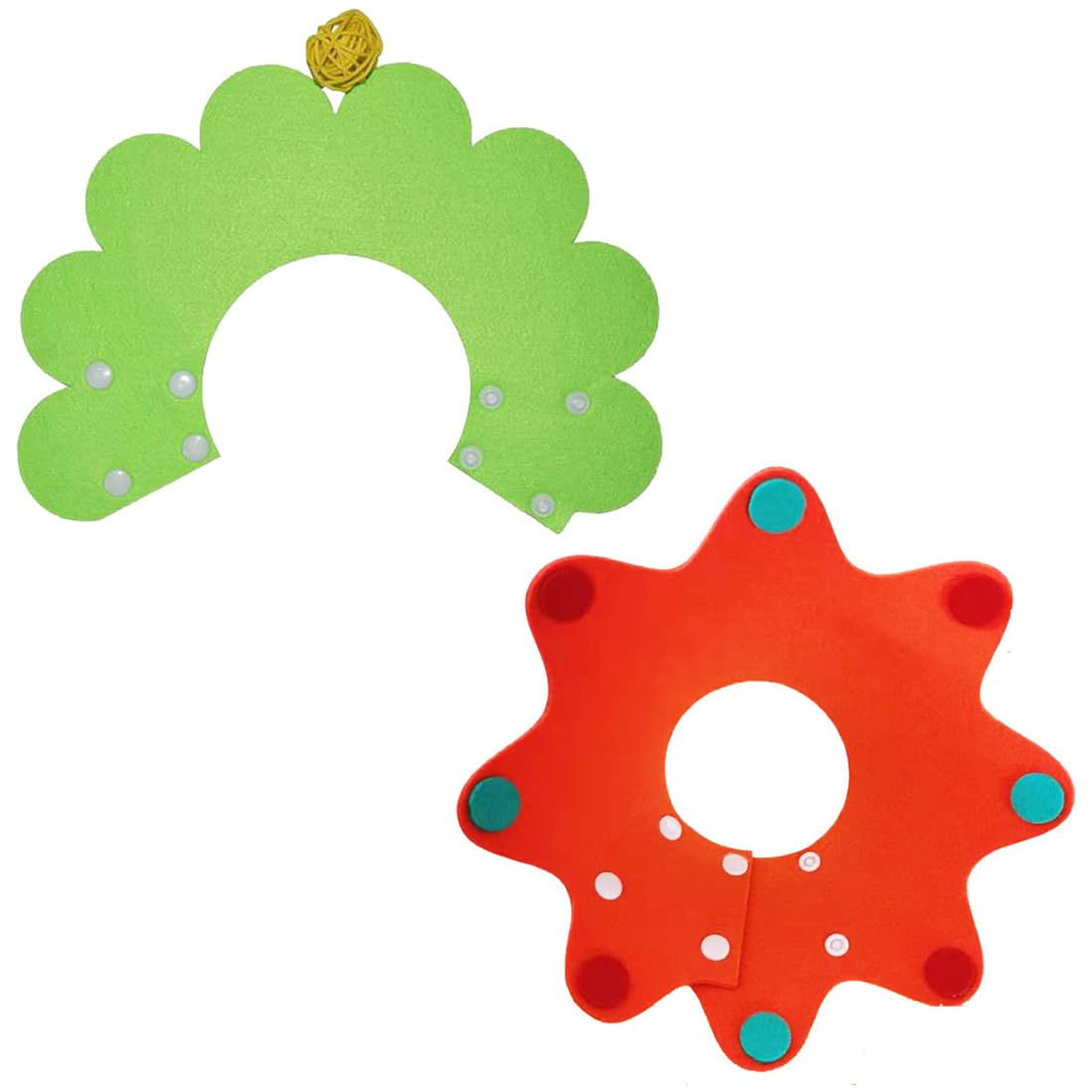 2 Pieza Collares Isabelinos Antimordidas Crazy Bean Collar Ajustable para Gatos Collar de Recuperación de Collar de Cono de Gato Malla Cono después de la cirugía y Lesiones para Cachorros pequeños
