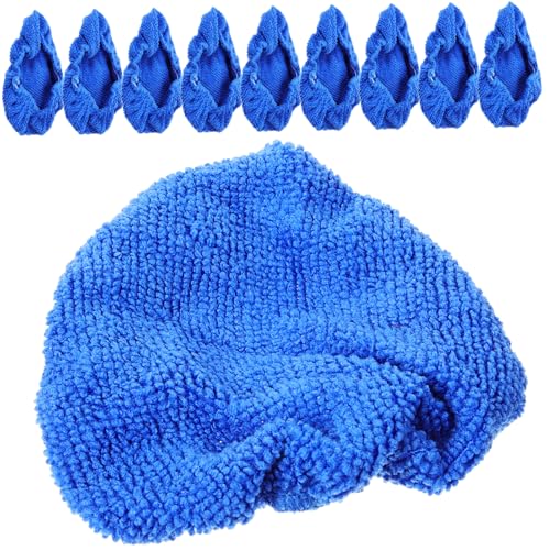 FUNOMOCYA 10 pcs Reusable Car Windshield Cloth Washable Replacement Cloths for Windshield Cleaning Brush Triangle Shape Multi Purpose Auto Cleaning Tool for Car