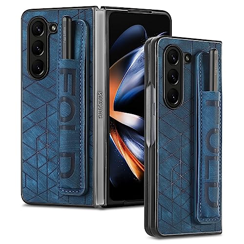 Étui cuir Galaxy Z Fold 5 protection rigide premium et design hybride mince