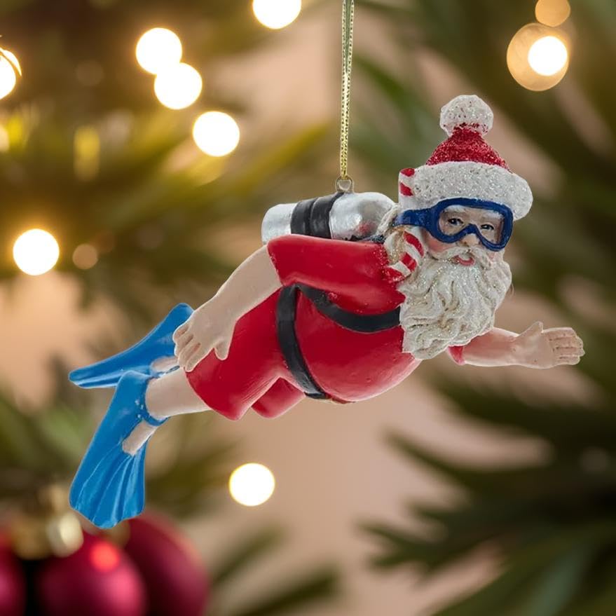 Amazon.com: The Bridge Collection Scuba Santa Christmas Tree