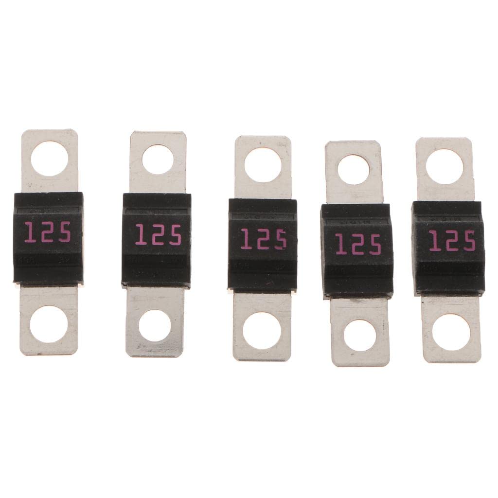 Lyla Flat Metal Fuse Slow Bolt Fuses Car Audio Power High Current Fuses 32V 125A-image-29
