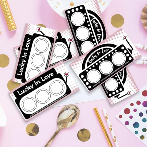 Image of PLIGREAT 120 Pack Scratch Off Cards with 360 Pcs Stickers Blank Gift Scratch Cards Funny Slot Machine Lottery Pattern Scratch Card DIY Scratch Off Prizes for Birthday Bridal Shower Wedding Supplies