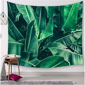 DJSK palmblad wandbehang groene natuur plant hangend aan de muur tropische bladeren Tenture wanddecoratie boerderij 150…