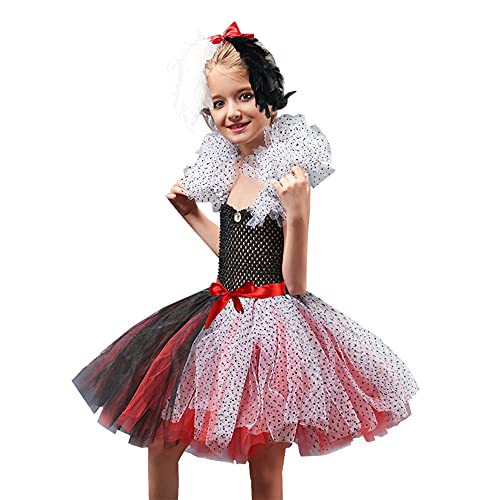FYMNSI Crudelia Deville Costume per Bambini