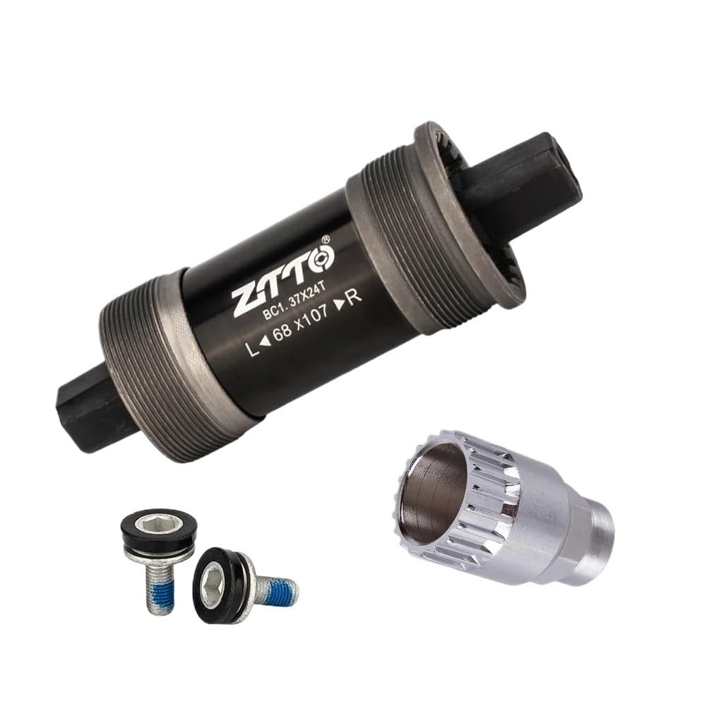 JIASHUNHE Bottom Bracket Bicycle Square Tapered Threaded Bottom Bracket Tool Kit Remove For Spindle Crankset(68x107L Kit)