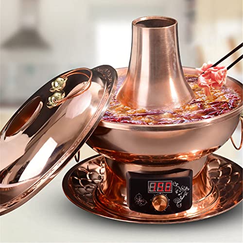 FZYE Elektrischer Carbon-Doppelzweck-Kupfertopf,Mehrzweck-Holzkohlebrenner-Starter für Shisha, BBQ-Feuer,Smart Heat… – Bild 8
