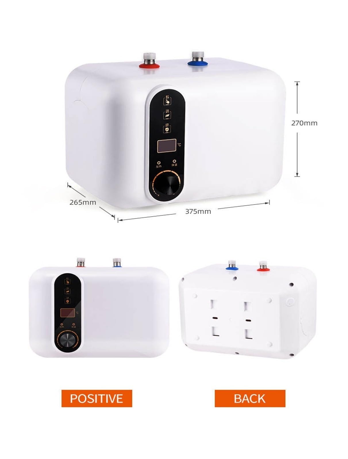 Natychmiastowy podgrzewacz, wody, Mini Oszczędność Energii 10L Elektryczny Bezzbiornikowy Podgrzewacz Wody, Elektryczny Bezzbiornikowy Podgrzewacz Wody