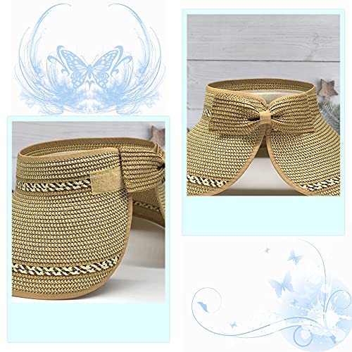 Visera de sol plegable para mujer, playa y verano miniatura 3